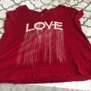Torrid graphic love tee size 1